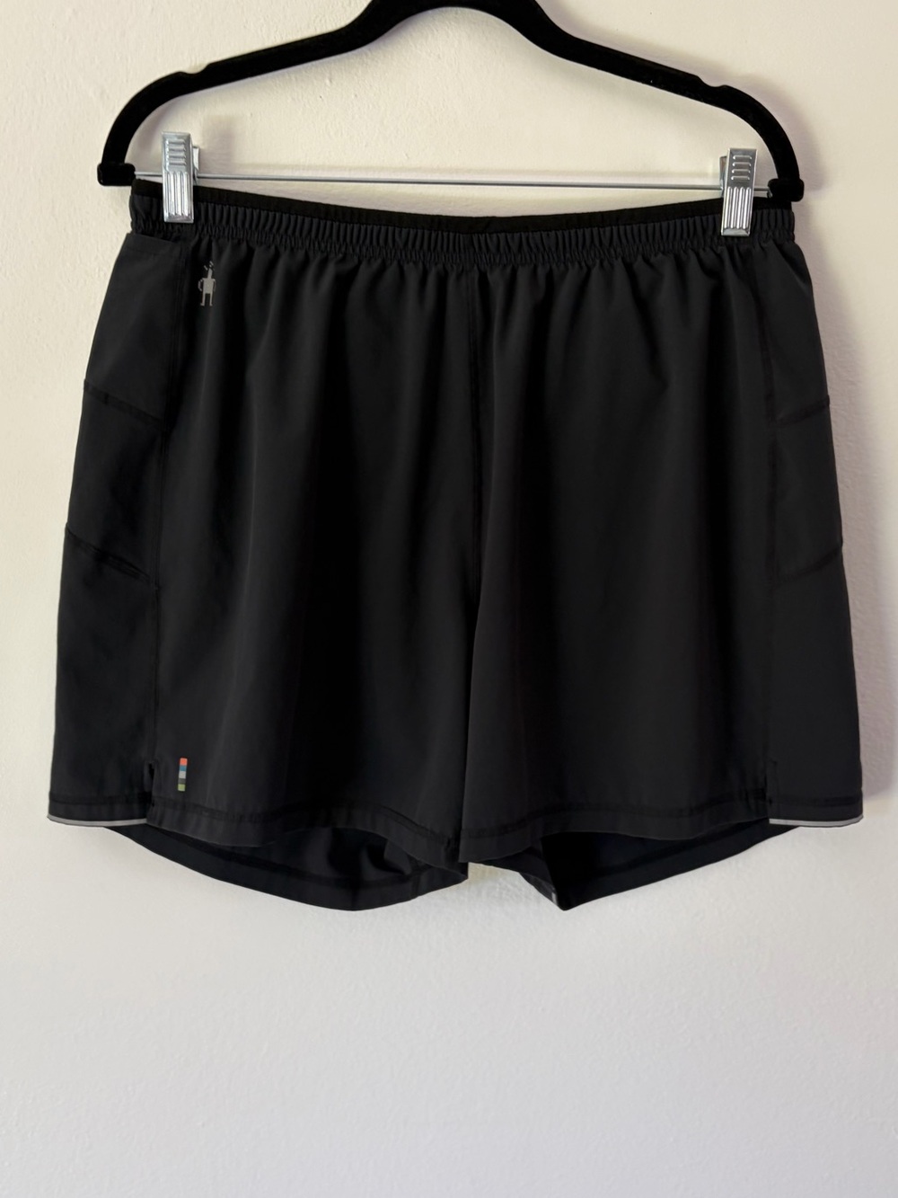 Smartwool Men's Black Athletic Running Shorts